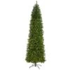 9 Ft. Pre-Lit Slim Green Mountain Pine Artificial Christmas Tree With 600 Clear LED Lights -Christmas Gift Shop nearly natural pre lit christmas trees t1605 64 1000