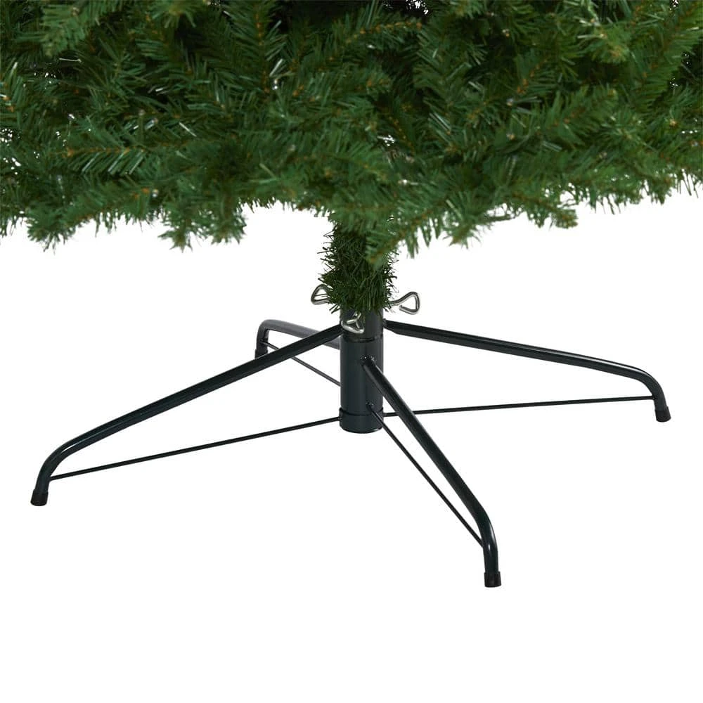 10 Ft. Pre-Lit Slim Green Mountain Pine Artificial Christmas Tree With 800 Clear LED Lights 7 10 Ft. Pre-Lit Slim Green Mountain Pine Artificial Christmas Tree With 800 Clear LED Lights - Image 5