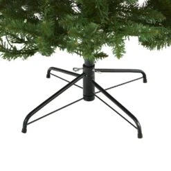 7.5 Ft. Pre-Lit Green Valley Fir Artificial Christmas Tree With 500 Clear LED Lights -Christmas Gift Shop nearly natural pre lit christmas trees t1608 44 1000