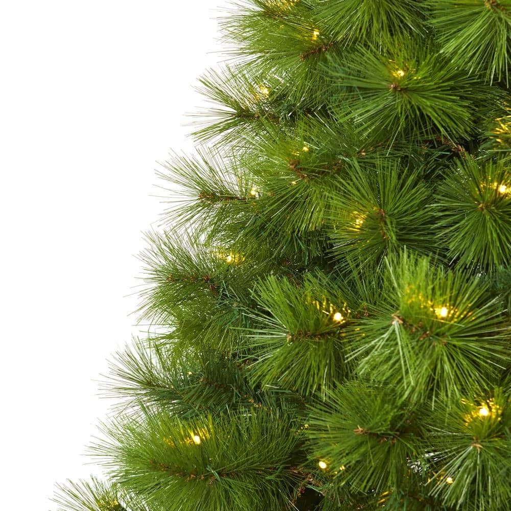 6 Ft. Green Pre-Lit Scotch Pine Artificial Christmas Tree With 300 Clear LED Lights 6 6 Ft. Green Pre-Lit Scotch Pine Artificial Christmas Tree With 300 Clear LED Lights - Image 4