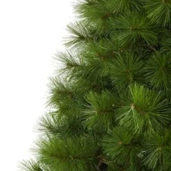 6.5 Ft. Pre-Lit Green Scotch Pine Artificial Christmas Tree With 350 Clear LED Lights -Christmas Gift Shop nearly natural pre lit christmas trees t1616 44 1000