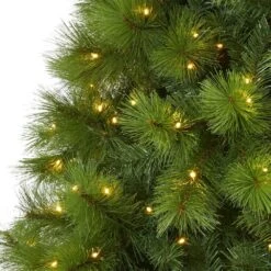 7.5 Ft. Green Pre-Lit Scotch Pine Artificial Christmas Tree With 550 Clear LED Lights 11 7.5 Ft. Green Pre-Lit Scotch Pine Artificial Christmas Tree With 550 Clear LED Lights -Christmas Gift Shop nearly natural pre lit christmas trees t1617 4f 1000