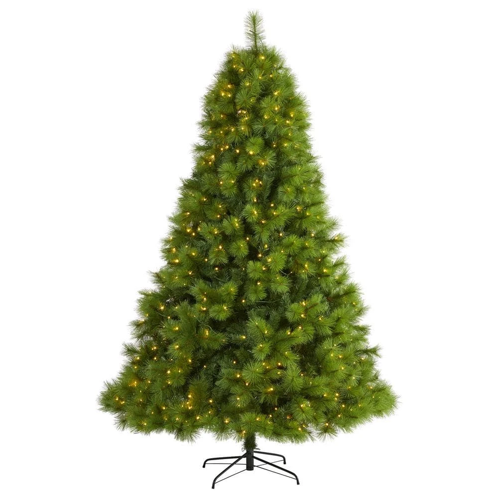 7.5 Ft. Green Pre-Lit Scotch Pine Artificial Christmas Tree With 550 Clear LED Lights 3 7.5 Ft. Green Pre-Lit Scotch Pine Artificial Christmas Tree With 550 Clear LED Lights