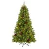 6 Ft. Pre-Lit Montana Mixed Pine Artificial Christmas Tree With Pine Cones, Berries And 350 Clear LED Lights 2 6 Ft. Pre-Lit Montana Mixed Pine Artificial Christmas Tree With Pine Cones, Berries And 350 Clear LED Lights -Christmas Gift Shop nearly natural pre lit christmas trees t1622 64 1000