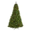 8 Ft. Pre-Lit Montana Mixed Pine Artificial Christmas Tree With Pine Cones, Berries And 700 Clear LED Lights -Christmas Gift Shop nearly natural pre lit christmas trees t1624 64 1000