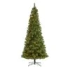 10 Ft. Pre-Lit White Mountain Pine Artificial Christmas Tree With 850 Clear LED Lights And Pine Cones