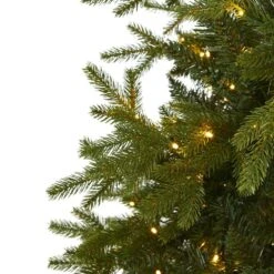 7 Ft. Pre-Lit Belgium Fir Natural Look Artificial Christmas Tree With 500 Clear LED Lights 11 7 Ft. Pre-Lit Belgium Fir Natural Look Artificial Christmas Tree With 500 Clear LED Lights -Christmas Gift Shop nearly natural pre lit christmas trees t1646 4f 1000