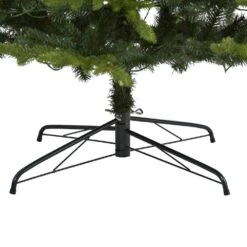 9 Ft. Pre-Lit Belgium Fir Natural Look Artificial Christmas Tree With 800 Clear LED Lights -Christmas Gift Shop nearly natural pre lit christmas trees t1649 1f 1000