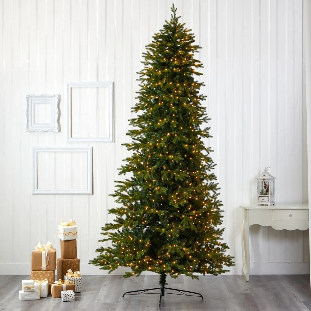 10 Ft. Pre-Lit Belgium Fir Natural LookArtificial Christmas Tree With 1050 Clear LED Lights 10 10 Ft. Pre-Lit Belgium Fir Natural LookArtificial Christmas Tree With 1050 Clear LED Lights - Image 8