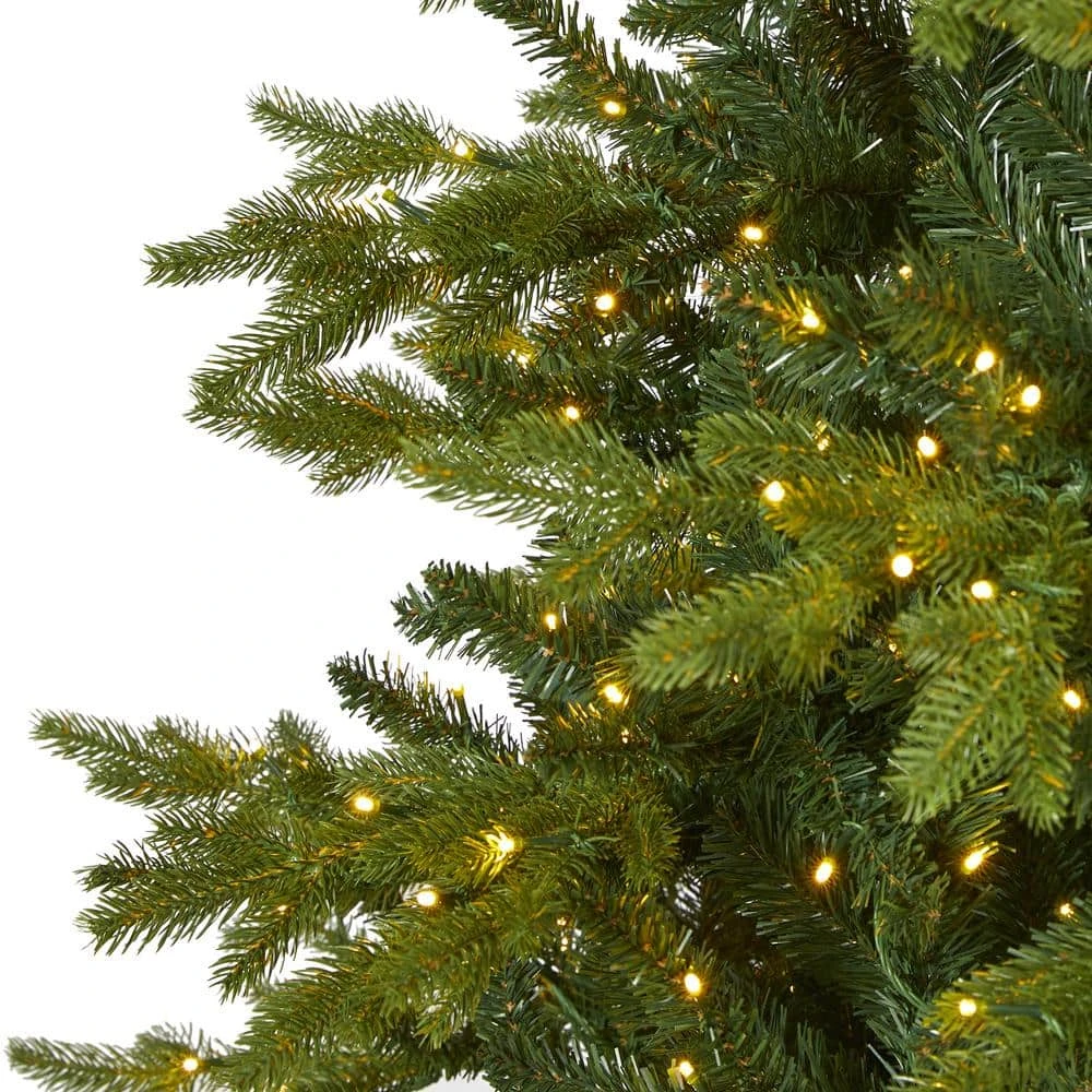 10 Ft. Pre-Lit Belgium Fir Natural LookArtificial Christmas Tree With 1050 Clear LED Lights 6 10 Ft. Pre-Lit Belgium Fir Natural LookArtificial Christmas Tree With 1050 Clear LED Lights - Image 4