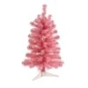 2 Ft. Pre-Lit Pink Artificial Christmas Tree With 35 Battery Operated Clear LED Lights -Christmas Gift Shop nearly natural pre lit christmas trees t1697 64 1000
