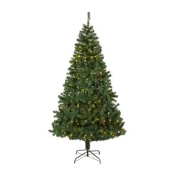 8 Ft. Pre-Lit Northern Tip Artificial Christmas Tree With 450 Clear LED Lights