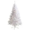 6 Ft. Pre-Lit White Artificial Christmas Tree With 250 Clear LED Lights 1 6 Ft. Pre-Lit White Artificial Christmas Tree With 250 Clear LED Lights -Christmas Gift Shop nearly natural pre lit christmas trees t1727 64 1000