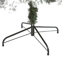 7 Ft. Pre-Lit Flocked West Virginia Fir Artificial Christmas Tree With 350 Clear LED Lights 11 7 Ft. Pre-Lit Flocked West Virginia Fir Artificial Christmas Tree With 350 Clear LED Lights -Christmas Gift Shop nearly natural pre lit christmas trees t1741 1f 1000