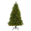 5 Ft. Pre-Lit Sun Valley Fir Artificial Christmas Tree With 200 Clear LED Lights -Christmas Gift Shop nearly natural pre lit christmas trees t1784 64 1000