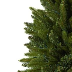 7 Ft. Pre-Lit Sun Valley Fir Artificial Christmas Tree With 450 LED Lights -Christmas Gift Shop nearly natural pre lit christmas trees t1786 44 1000