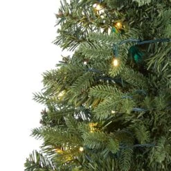 4 Ft. Pre-lit Vermont Fir Artificial Christmas Tree With 100 Clear LED Lights -Christmas Gift Shop nearly natural pre lit christmas trees t1787 4f 1000