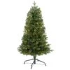 4 Ft. Pre-lit Vermont Fir Artificial Christmas Tree With 100 Clear LED Lights 2 4 Ft. Pre-lit Vermont Fir Artificial Christmas Tree With 100 Clear LED Lights -Christmas Gift Shop nearly natural pre lit christmas trees t1787 64 1000