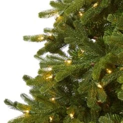 7.5 Ft. Pre-Lit Washington Fir Artificial Christmas Tree With 600 Clear Lights 17 7.5 Ft. Pre-Lit Washington Fir Artificial Christmas Tree With 600 Clear Lights -Christmas Gift Shop nearly natural pre lit christmas trees t1853 1f 1000
