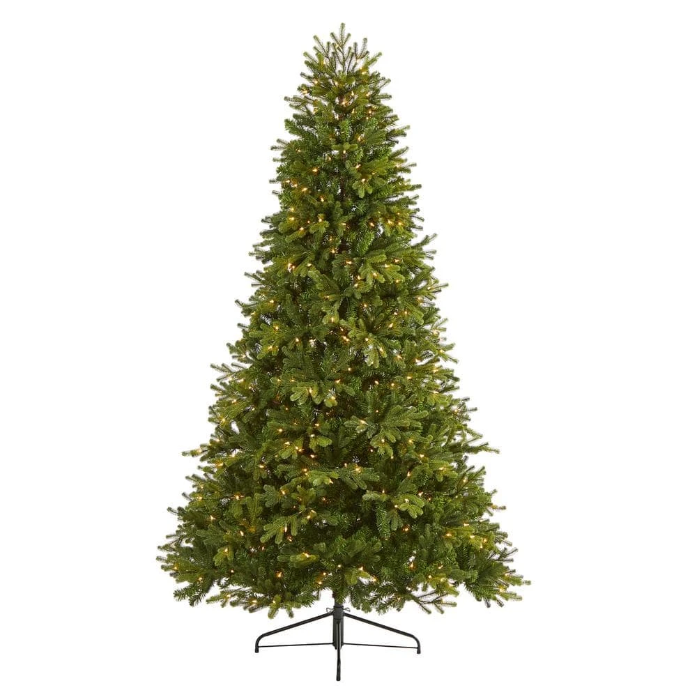 7.5 Ft. Pre-Lit Washington Fir Artificial Christmas Tree With 600 Clear Lights 3 7.5 Ft. Pre-Lit Washington Fir Artificial Christmas Tree With 600 Clear Lights
