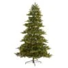 7.5 Ft. Pre-Lit Yukon Mountain Fir Artificial Christmas Tree With 600 Clear Lights, Pine Cones -Christmas Gift Shop nearly natural pre lit christmas trees t1857 64 1000