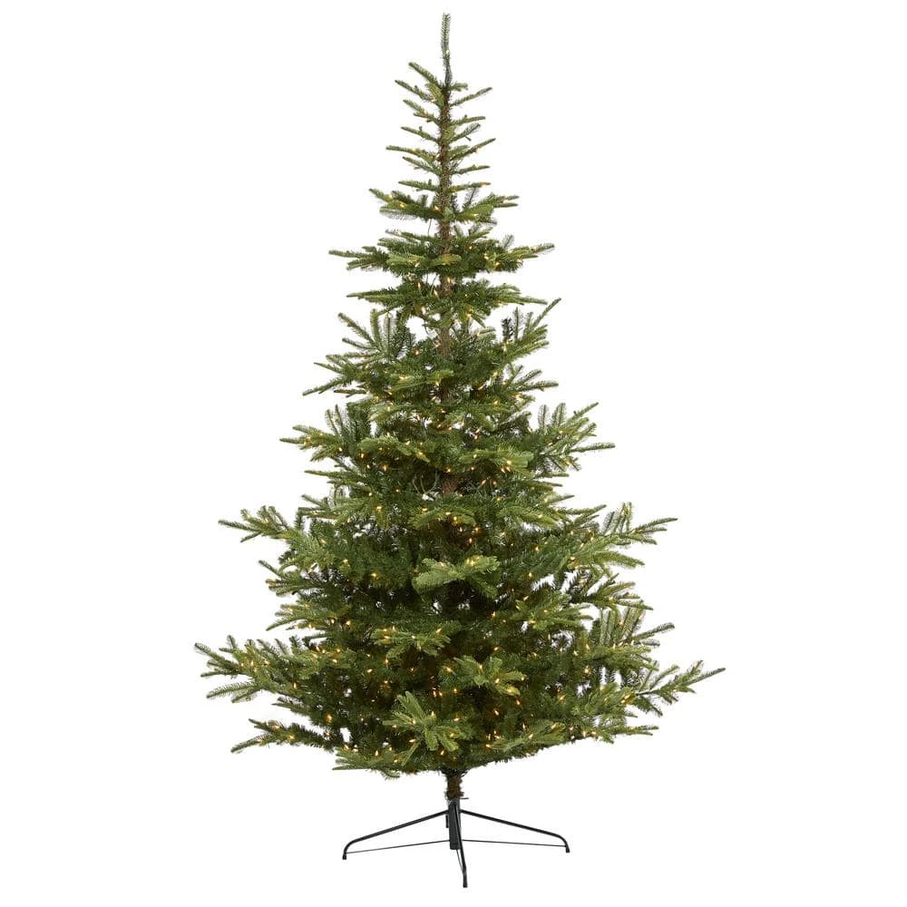 9 Ft. Pre-Lit Layered Washington Spruce Artificial Christmas Tree With 750 Clear Lights 3 9 Ft. Pre-Lit Layered Washington Spruce Artificial Christmas Tree With 750 Clear Lights