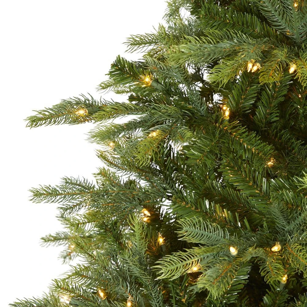 8 Ft. Pre-Lit North Carolina Spruce Artificial Christmas Tree With 650 Clear Lights 6 8 Ft. Pre-Lit North Carolina Spruce Artificial Christmas Tree With 650 Clear Lights - Image 4