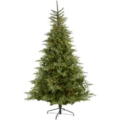 8 Ft. Pre-Lit North Carolina Spruce Artificial Christmas Tree With 650 Clear Lights