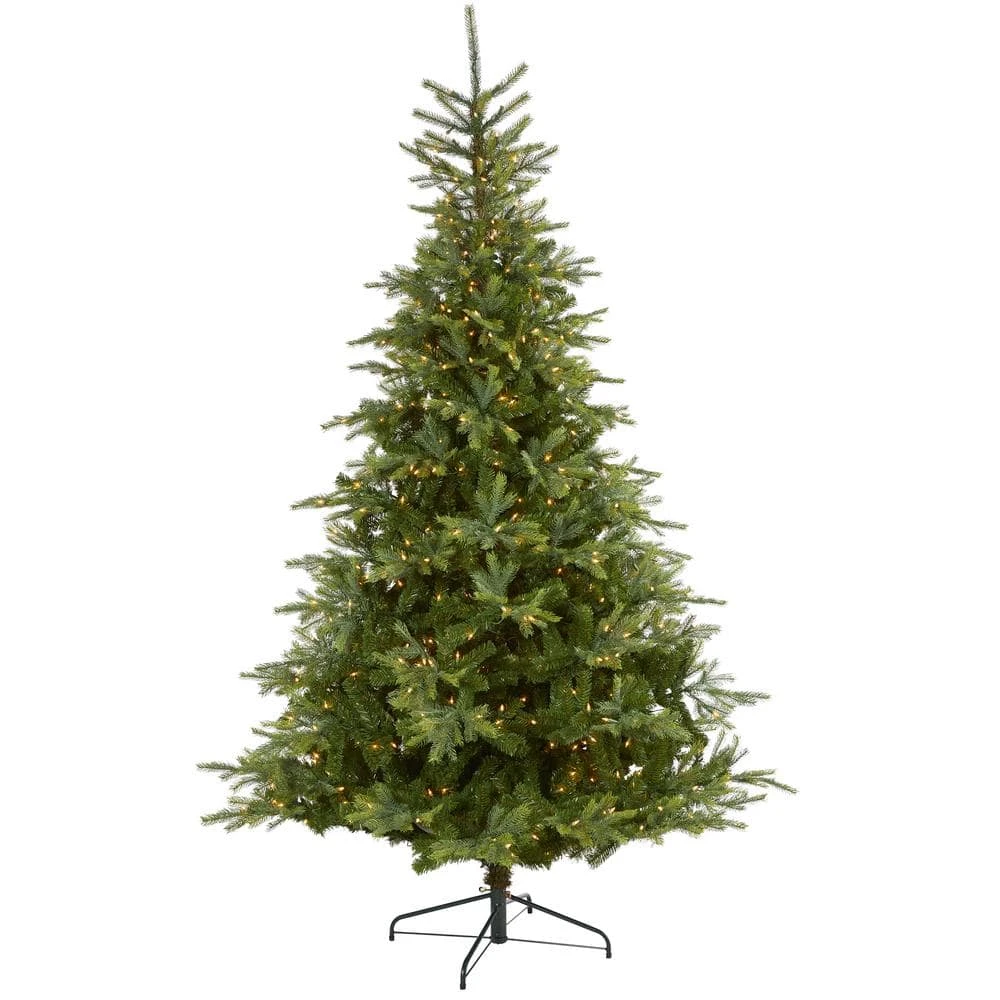 8 Ft. Pre-Lit North Carolina Spruce Artificial Christmas Tree With 650 Clear Lights 3 8 Ft. Pre-Lit North Carolina Spruce Artificial Christmas Tree With 650 Clear Lights