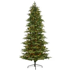 8 Ft. South Carolina Fir Artificial Christmas Tree With 650 Clear Lights And 2598 Bendable Branches