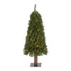3 Ft. Pre-Lit Grand Alpine Artificial Christmas Tree With 50 Clear Lights On A Natural Trunk -Christmas Gift Shop nearly natural pre lit christmas trees t1943 64 1000