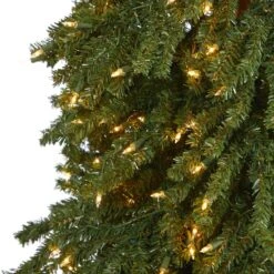 8 Ft. Grand Alpine Artificial Christmas Tree With 500 Clear Lights And 1051 Bendable Branches On Natural Trunk -Christmas Gift Shop nearly natural pre lit christmas trees t1948 4f 1000