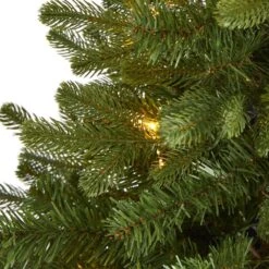 3 Ft. Pre-Lit Washington Fir Artificial Christmas Tree With 50 Clear Lights -Christmas Gift Shop nearly natural pre lit christmas trees t1963 4f 1000