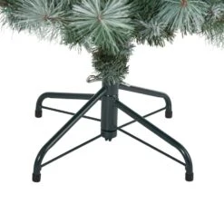 4 Ft. Pre-Lit Frosted Tip British Columbia Mountain Pine Artificial Christmas Tree With 100 Clear Lights, Pine Cones 12 4 Ft. Pre-Lit Frosted Tip British Columbia Mountain Pine Artificial Christmas Tree With 100 Clear Lights, Pine Cones -Christmas Gift Shop nearly natural pre lit christmas trees t1984 1f 1000