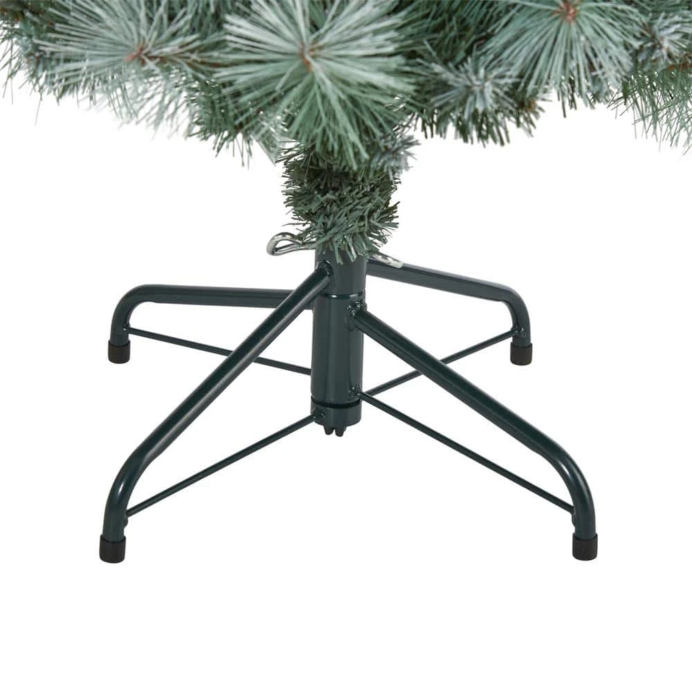 4 Ft. Pre-Lit Frosted Tip British Columbia Mountain Pine Artificial Christmas Tree With 100 Clear Lights, Pine Cones 6 4 Ft. Pre-Lit Frosted Tip British Columbia Mountain Pine Artificial Christmas Tree With 100 Clear Lights, Pine Cones - Image 4