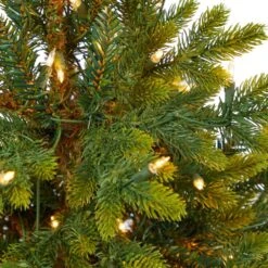3.5 Ft. North Carolina Fir Artificial Christmas Tree With 150 Clear Lights And 563 Bendable Branches Gray Planter Stand 11 3.5 Ft. North Carolina Fir Artificial Christmas Tree With 150 Clear Lights And 563 Bendable Branches Gray Planter Stand -Christmas Gift Shop nearly natural pre lit christmas trees t2325 1f 1000