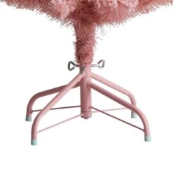 4 Ft. Holiday Frosted Pink Cashmere Artificial Christmas Tree With 30 Jumbo Multicolored Globe LED Lights -Christmas Gift Shop nearly natural pre lit christmas trees t3030 fa 1000