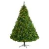 8 Ft. LED West Virginia Full Bodied Mixed Pine Artificial Christmas Tree With 700 Clear Lights And Pine Cones -Christmas Gift Shop nearly natural pre lit christmas trees t3052 64 1000