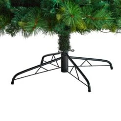 8 Ft. LED West Virginia Full Bodied Mixed Pine Artificial Christmas Tree With 700 Clear Lights And Pine Cones -Christmas Gift Shop nearly natural pre lit christmas trees t3052 fa 1000