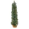 3 Ft. Green Pine Artificial Christmas Tree With 50 Warm White Lights Set In A Burlap Base -Christmas Gift Shop nearly natural pre lit christmas trees t3253 64 1000