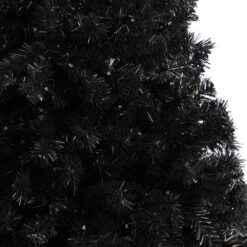 4 Ft. Black Artificial Christmas Tree With 170 Clear LED Lights -Christmas Gift Shop nearly natural pre lit christmas trees t3263 44 1000