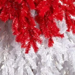 9 Ft. LED Holiday Red Santa Hat Artificial Christmas Tree With 600-Lights And 1992 Bendable Branches -Christmas Gift Shop nearly natural pre lit christmas trees t3275 44 1000