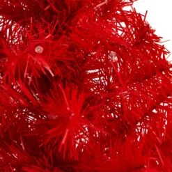 2 Ft. Red Artificial Christmas Tree With 35 LED Lights And 72 Bendable Branches -Christmas Gift Shop nearly natural pre lit christmas trees t3302 1f 1000