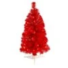 2 Ft. Red Artificial Christmas Tree With 35 LED Lights And 72 Bendable Branches 2 2 Ft. Red Artificial Christmas Tree With 35 LED Lights And 72 Bendable Branches -Christmas Gift Shop nearly natural pre lit christmas trees t3302 64 1000