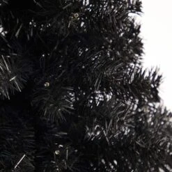 3 Ft. Black Artificial Christmas Tree With 50 LED Lights And 118 Bendable Branches 16 3 Ft. Black Artificial Christmas Tree With 50 LED Lights And 118 Bendable Branches -Christmas Gift Shop nearly natural pre lit christmas trees t3305 44 1000