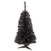 3 Ft. Black Artificial Christmas Tree With 50 LED Lights And 118 Bendable Branches -Christmas Gift Shop nearly natural pre lit christmas trees t3305 64 1000