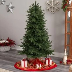 6 Ft. Montreal Spruce Artificial Christmas Tree With 450 Warm White LED Lights And 1029 Bendable Branches 18 6 Ft. Montreal Spruce Artificial Christmas Tree With 450 Warm White LED Lights And 1029 Bendable Branches -Christmas Gift Shop nearly natural pre lit christmas trees t3321 76 1000