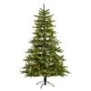 7 Ft. Montreal Spruce Artificial Christmas Tree With 650 Warm White LED Lights And 1575 Bendable Branches -Christmas Gift Shop nearly natural pre lit christmas trees t3322 64 1000