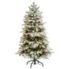 4 Ft. Flocked North Carolina Fir Artificial Christmas Tree With 250 Warm White Lights And 779 Bendable Branches 2 4 Ft. Flocked North Carolina Fir Artificial Christmas Tree With 250 Warm White Lights And 779 Bendable Branches -Christmas Gift Shop nearly natural pre lit christmas trees t3334 64 1000