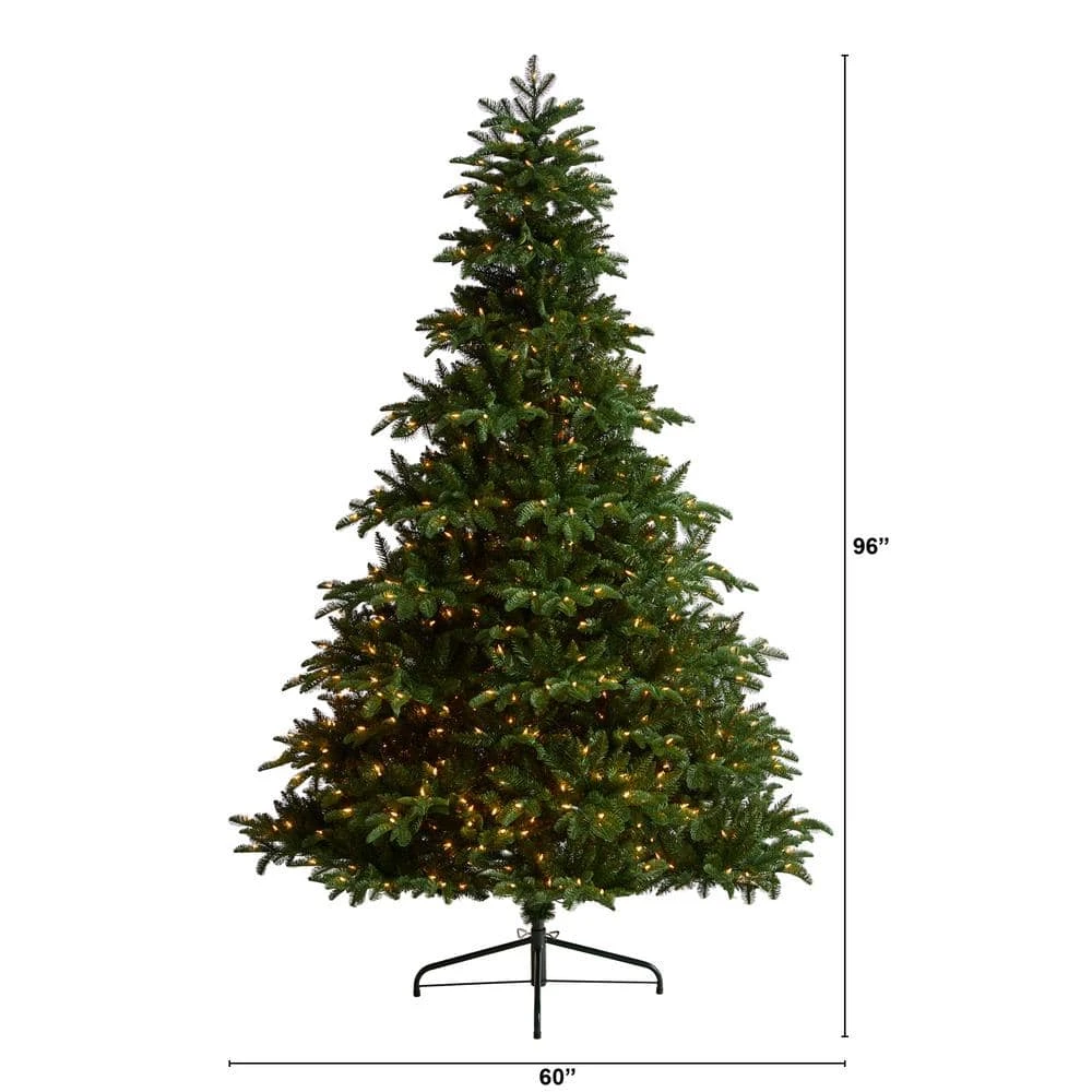 8 Ft. South Carolina Spruce Artificial Christmas Tree With 700 White Warm Lights And 3412 Bendable Branches 4 8 Ft. South Carolina Spruce Artificial Christmas Tree With 700 White Warm Lights And 3412 Bendable Branches - Image 2